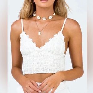 Princess Polly Cropped Kianna Cami Top Size Small